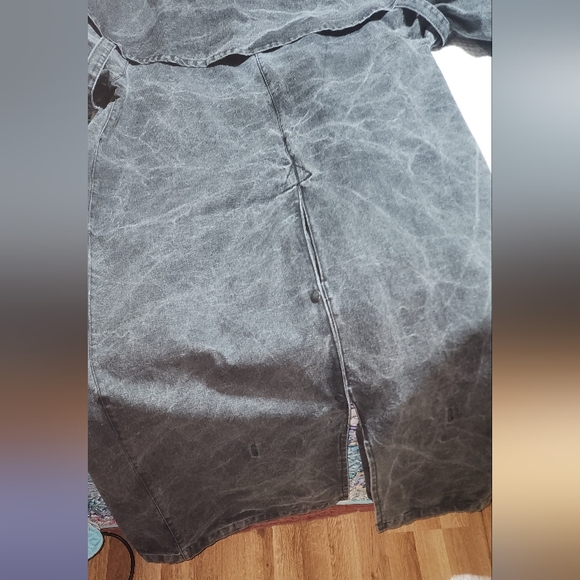 THE AUSTRALIAN OUTBACK COLLECTION EUC MENS SIZE MEDIUM DENIM DUSTER LONG COAT - Picture 9 of 10